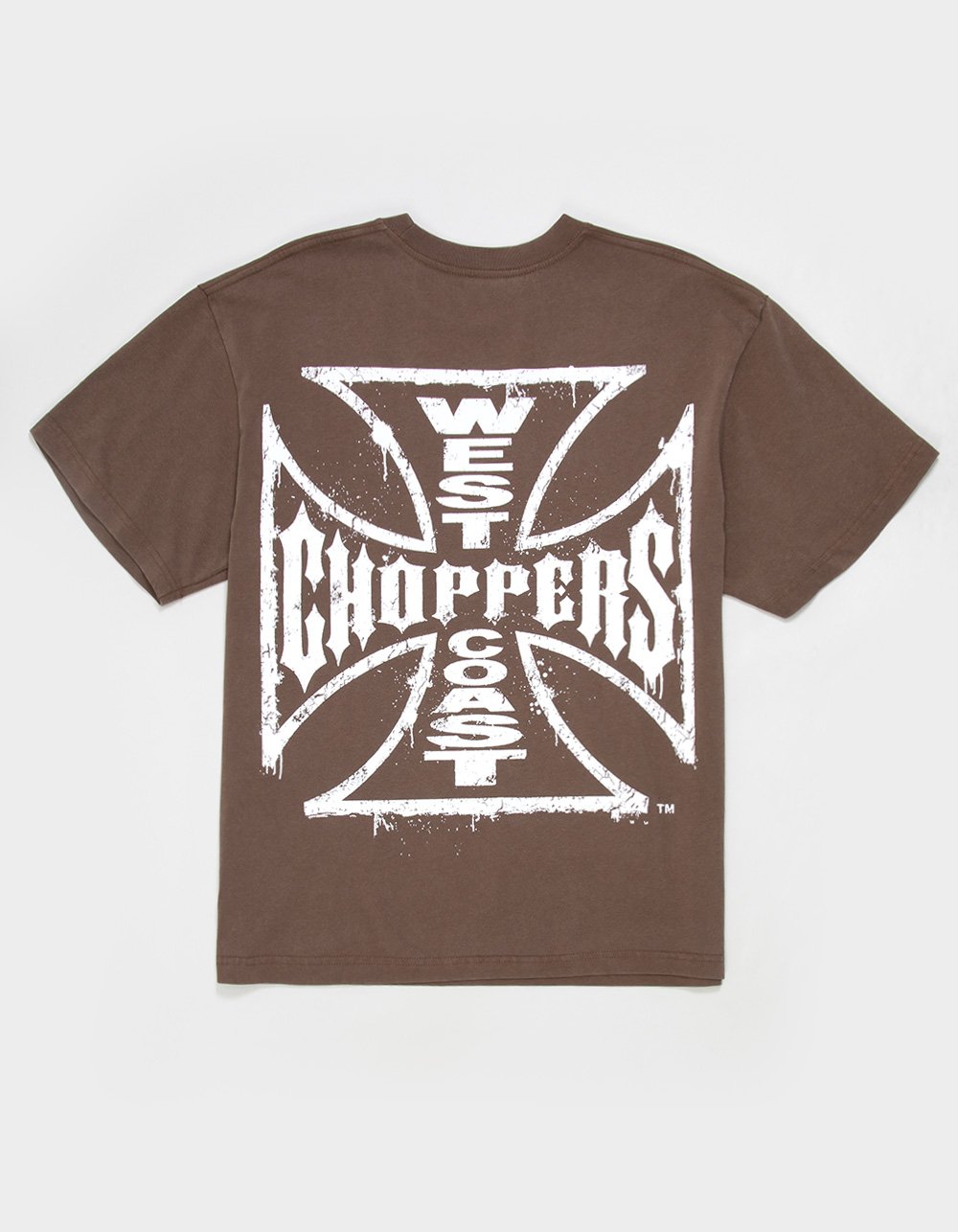 WEST COAST CHOPPERS Core Logo Mens Tee - BROWN