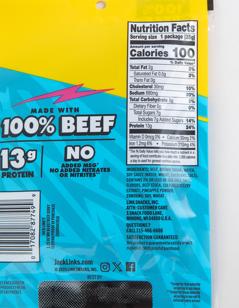 JACK LINKS x MrBeast Teriyaki Beef Jerky - MULTI