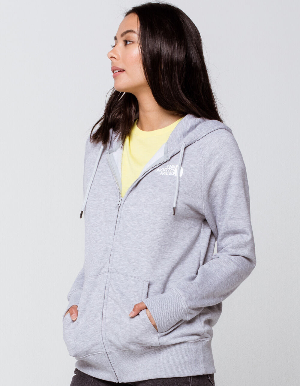 THE NORTH FACE Half Dome Full Zip Womens Hoodie - HEATHER GRAY | Tillys
