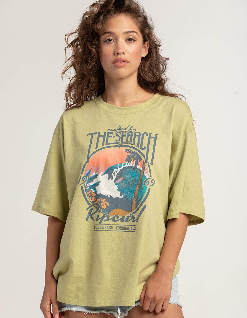 RIP CURL Crafted Heritage Womens Tee - SAGE | Tillys