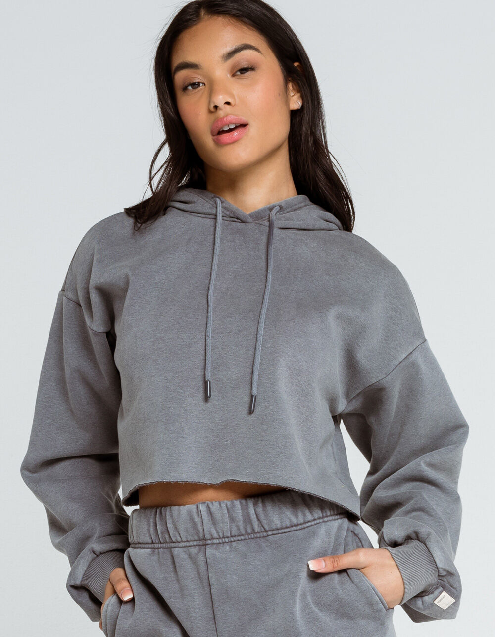 RSQ Womens Cropped Hoodie - WASH BLACK | Tillys