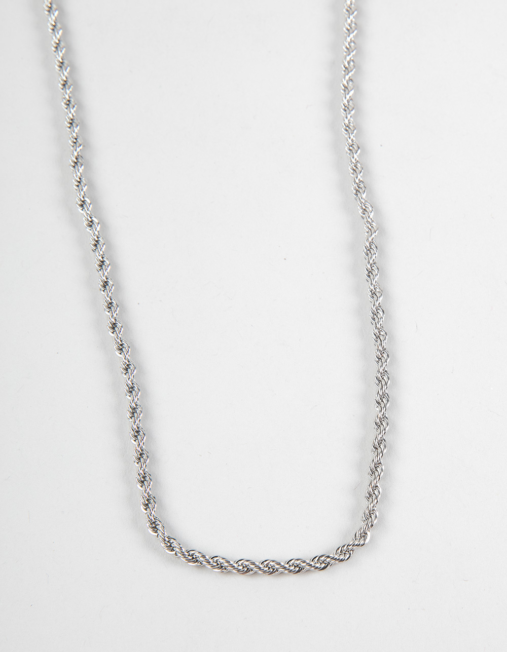 RSQ Mens 2.5mm Rope Chain Necklace - SILVER