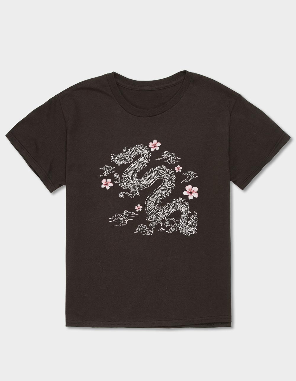DRAGON Blooming Girls Tee - CHOCOLATE