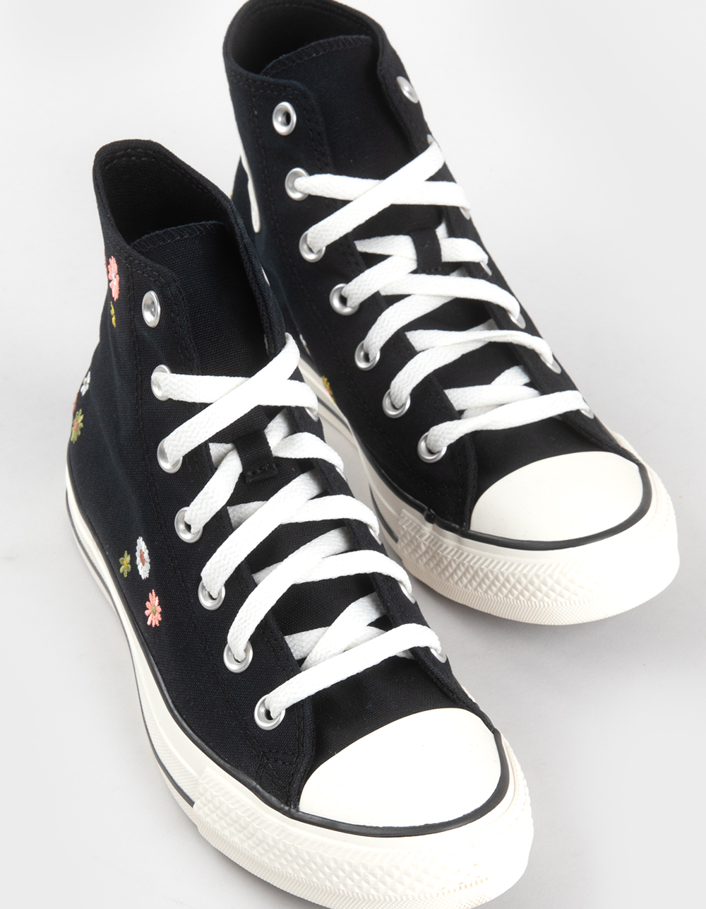 CONVERSE All Star Flower Power Womens High Top Shoes - BLACK
