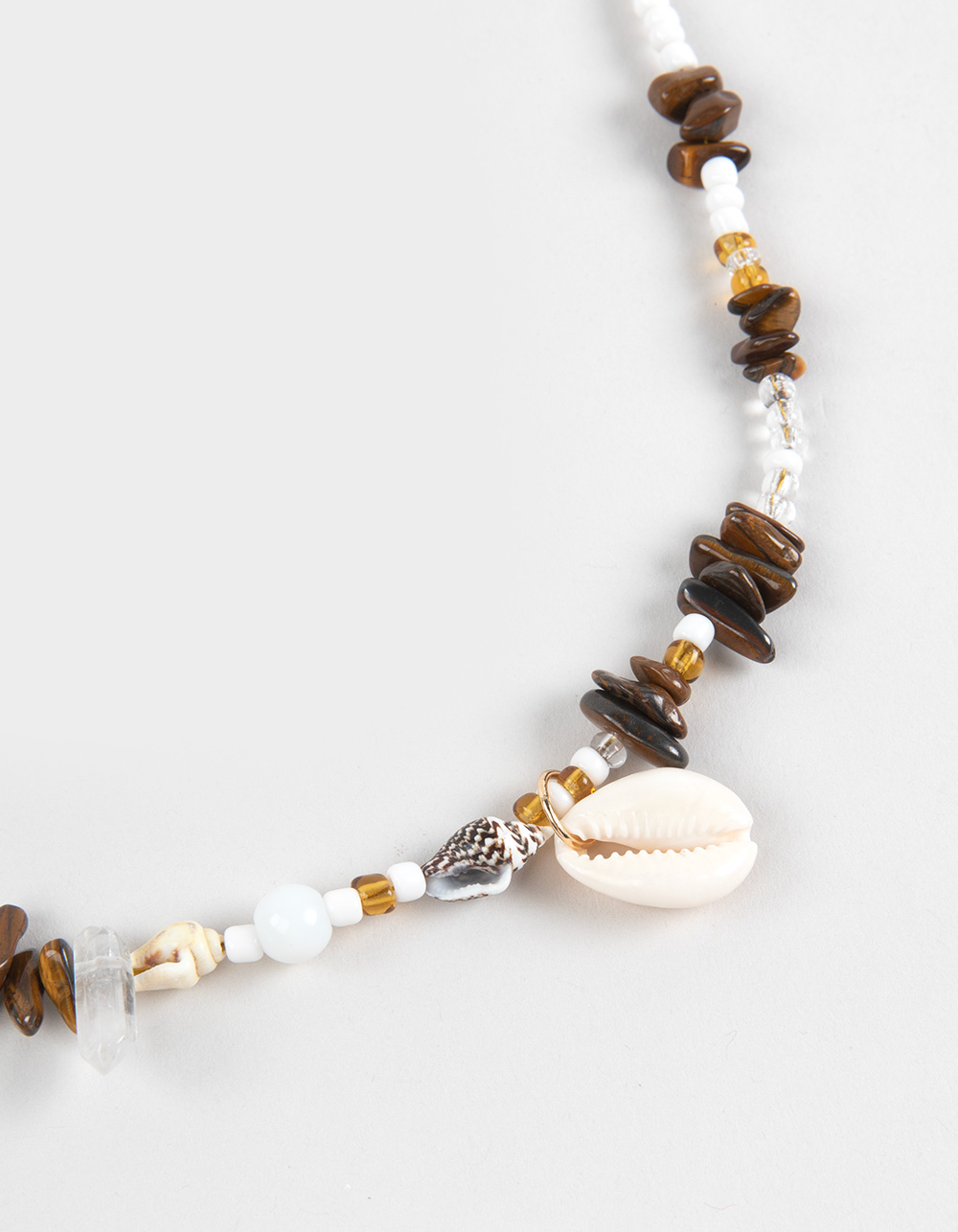 FULL TILT Beaded Coastal Belly Chain - BROWN COMBO