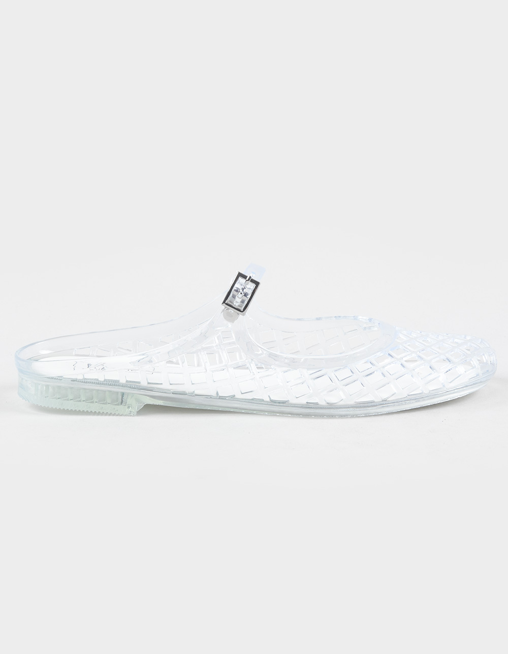 FULL TILT Posie Mary Jane Womens Jelly Mules - CLEAR
