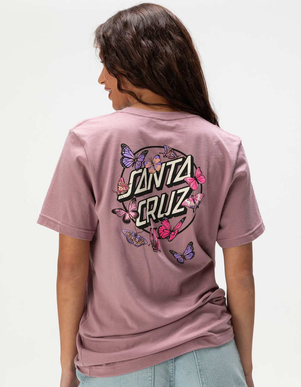 SANTA CRUZ Monarch Dot Womens Oversized Tee - ORCHID | Tillys