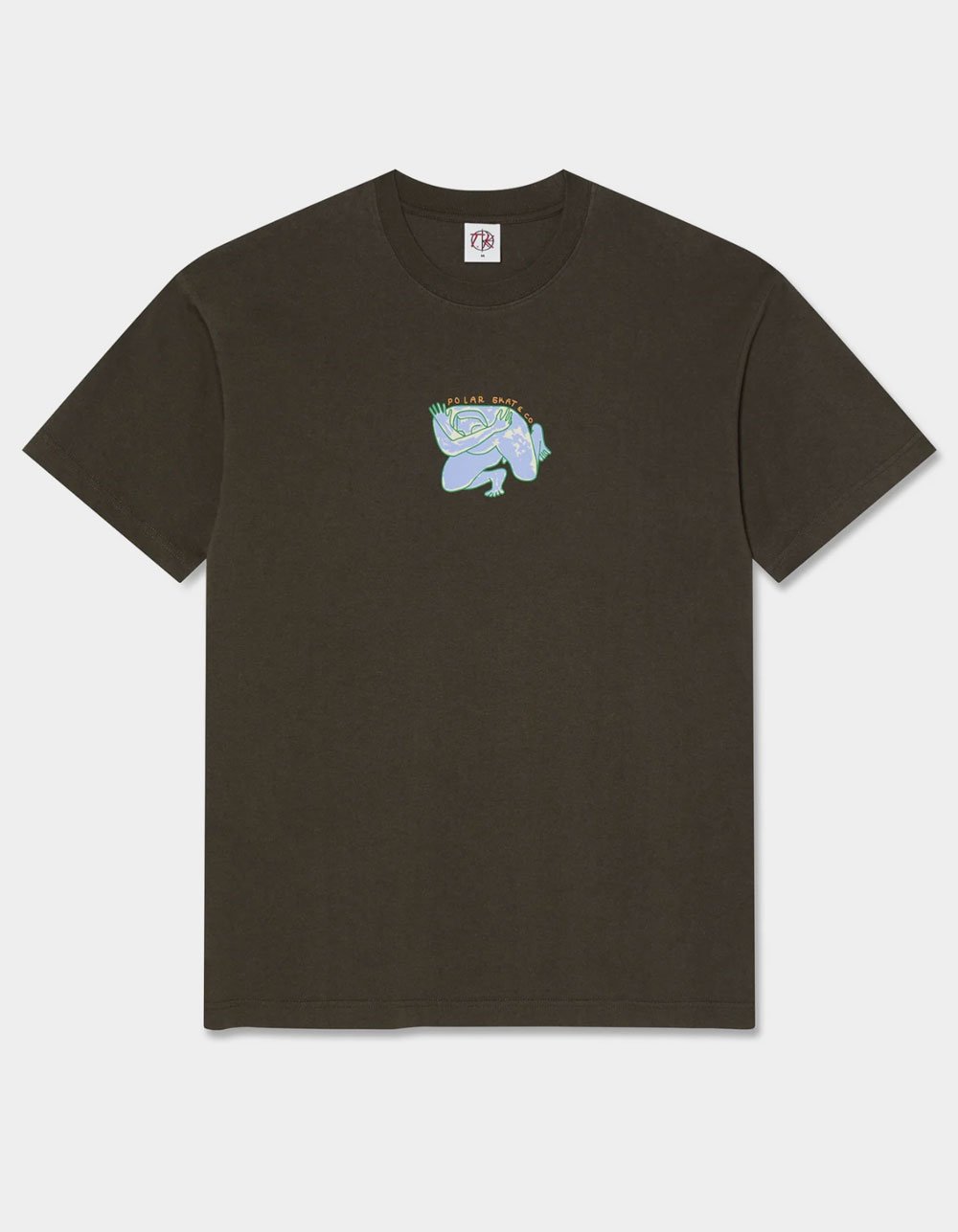 POLAR SKATE CO. Shy Bow Mens Tee - BROWN