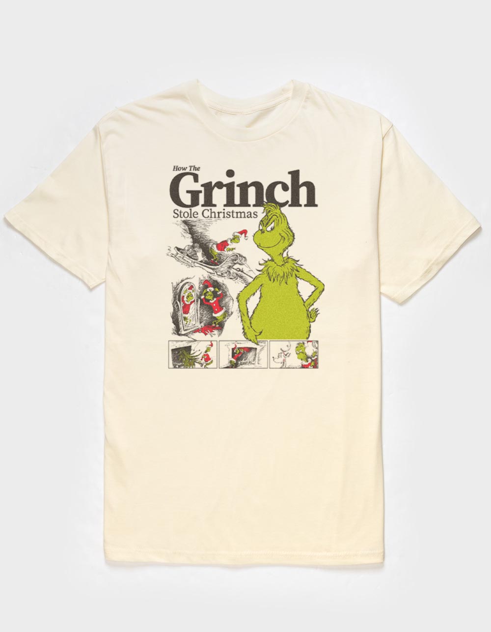 DR. SEUSS Grinch Magazine Unisex Tee - OFF WHITE