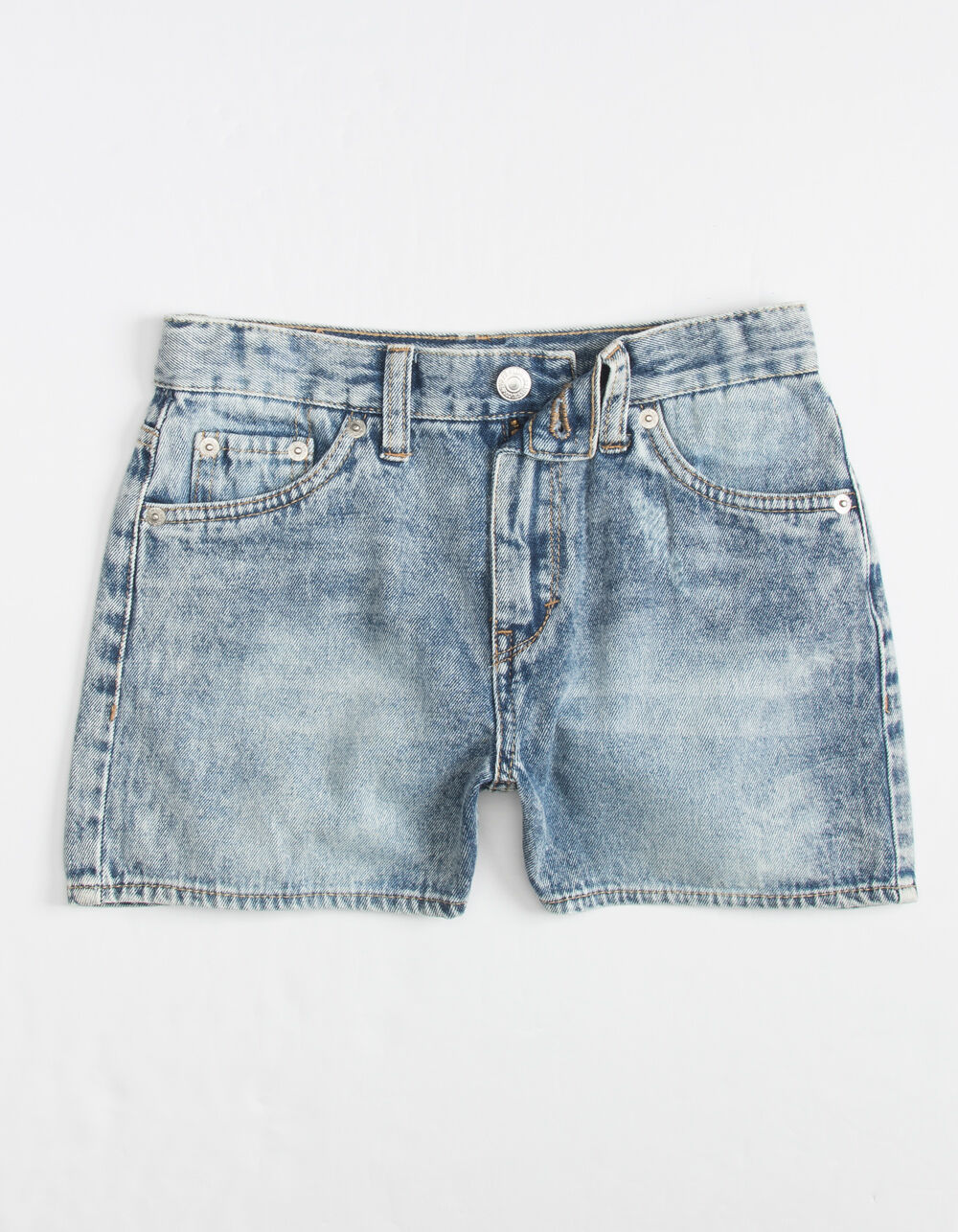 LEVI'S ALine High Rise Shorty Girls Shorts WASHED BLACK Tillys