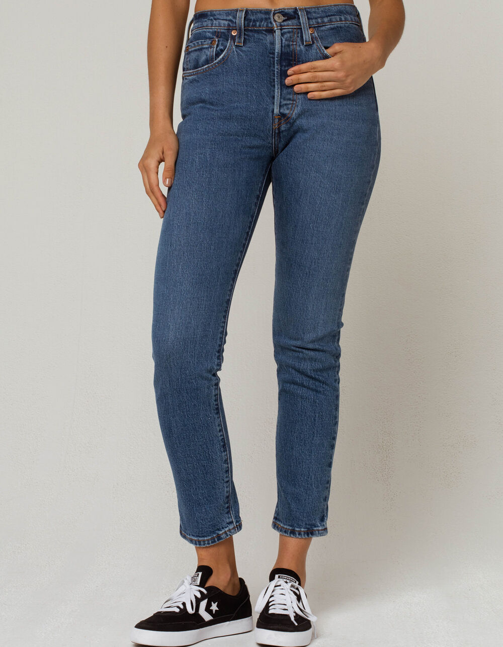 LEVI'S 501 Womens Skinny Jeans image number 1