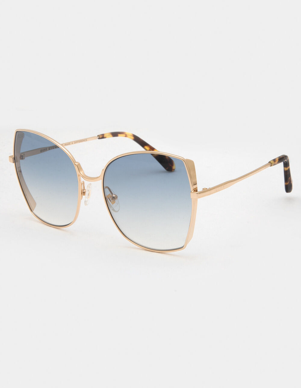 DIFFDIFF EYEWEAR Gold & Blue Sunglasses DailyMail