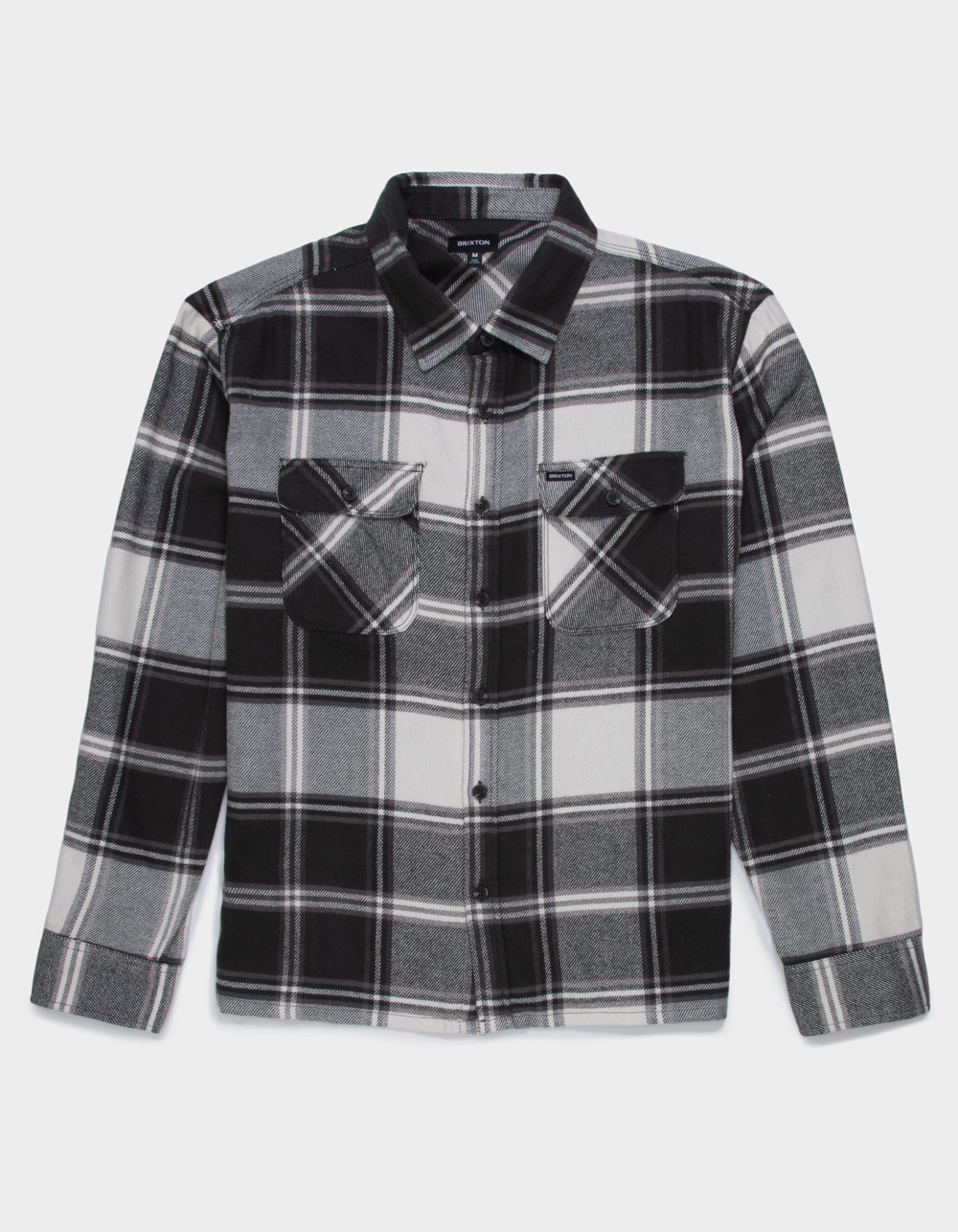 BRIXTON Post Mens Flannel - BLK/MULTI