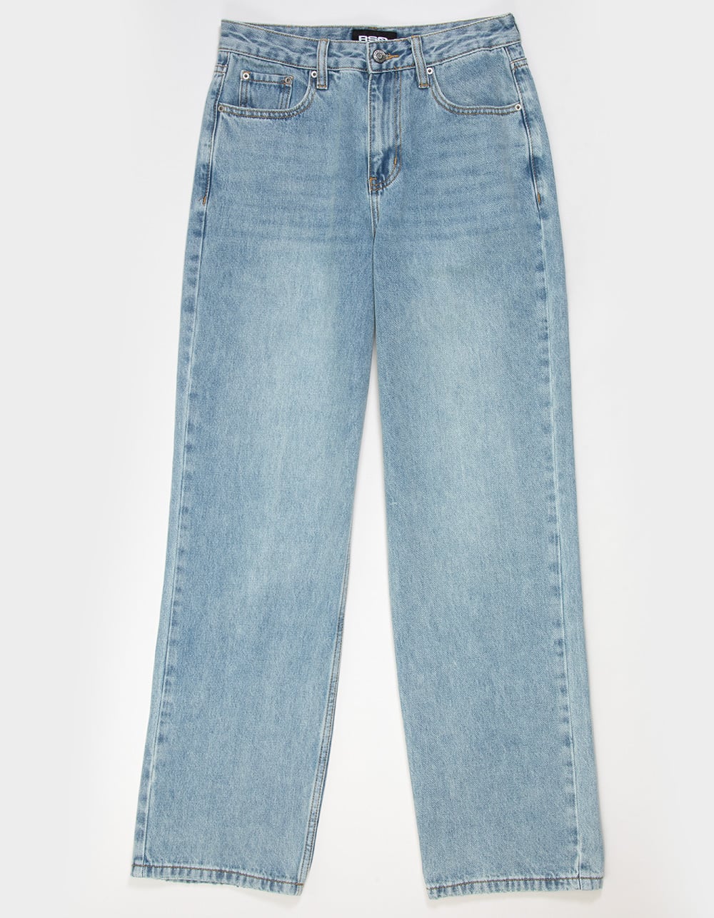 RSQ Mens Baggy Embroidered Jeans - MEDIUM WASH