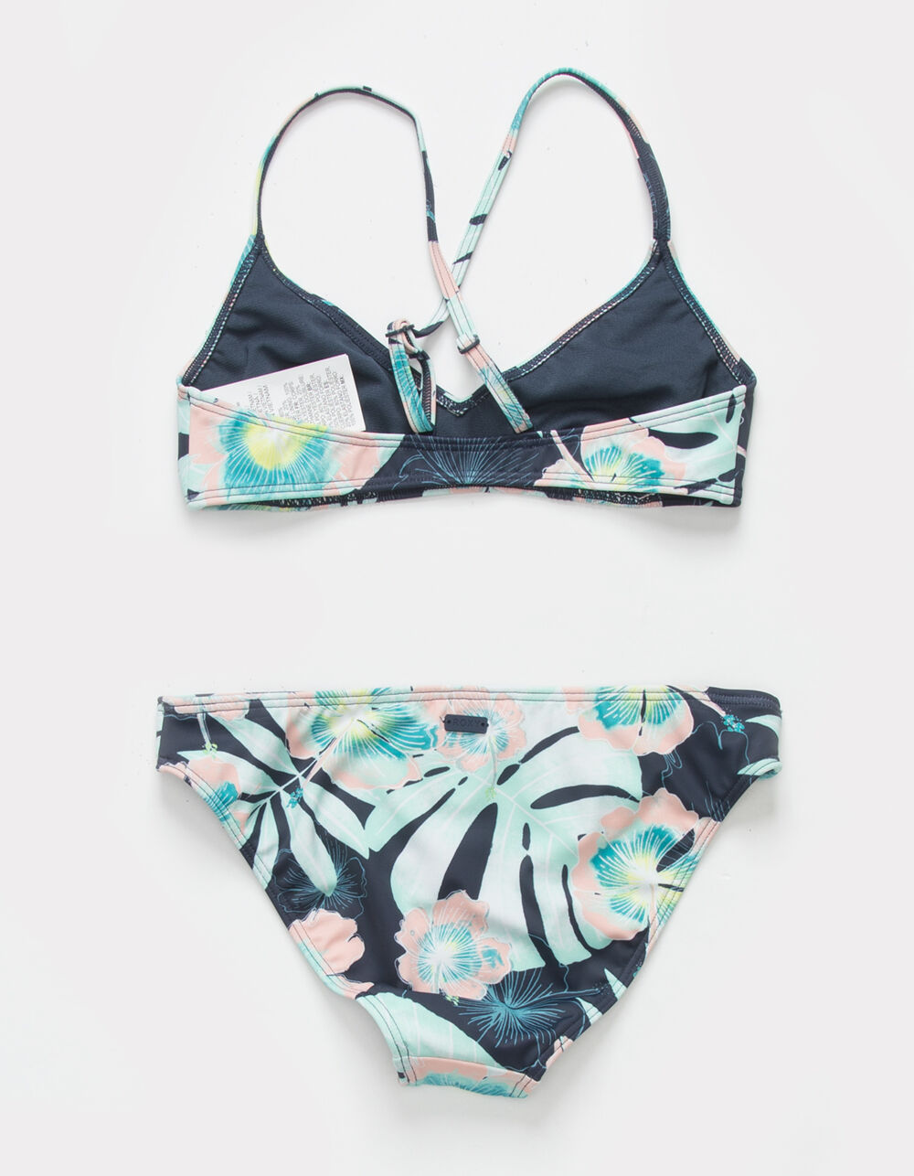 ROXY Hawaii Story Girls Athletic Bikini Set - BLUE COMBO | Tillys
