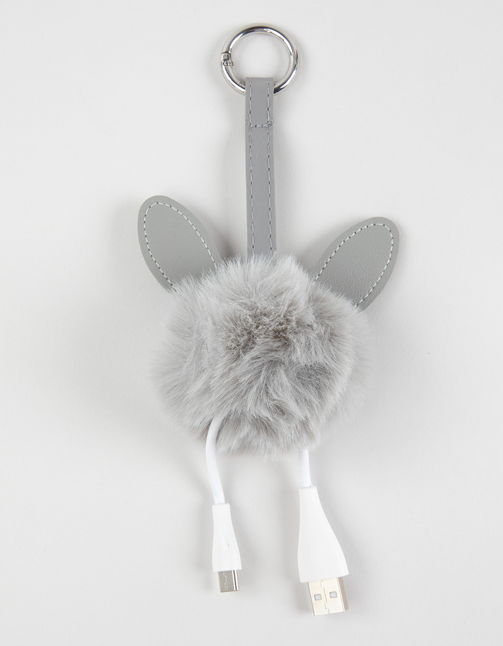 Plush Keychain USB-A to USB-C Phone Charger