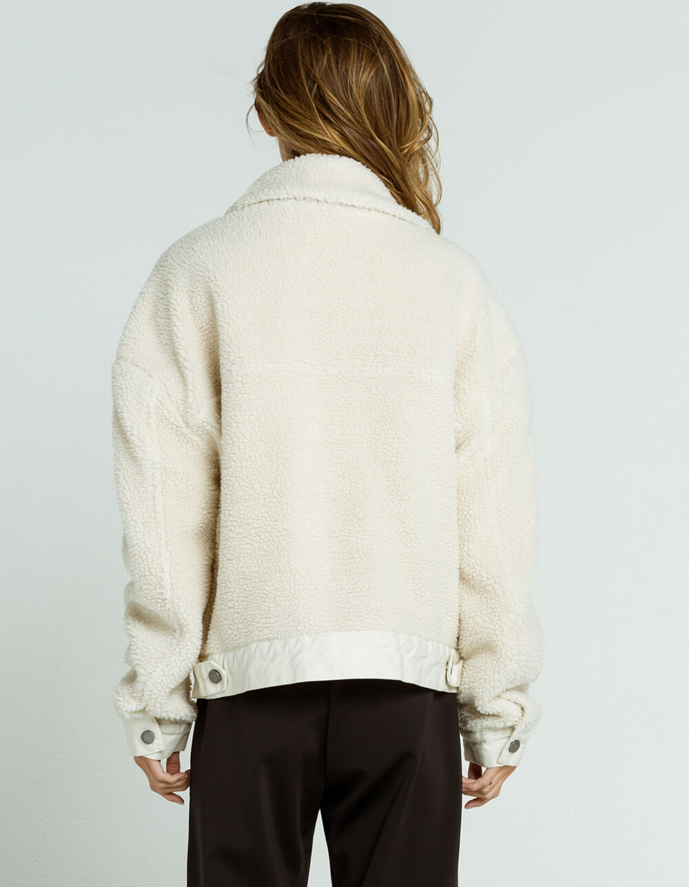 ASHLEY Sherpa Womens Cream Trucker Jacket CREAM Tillys