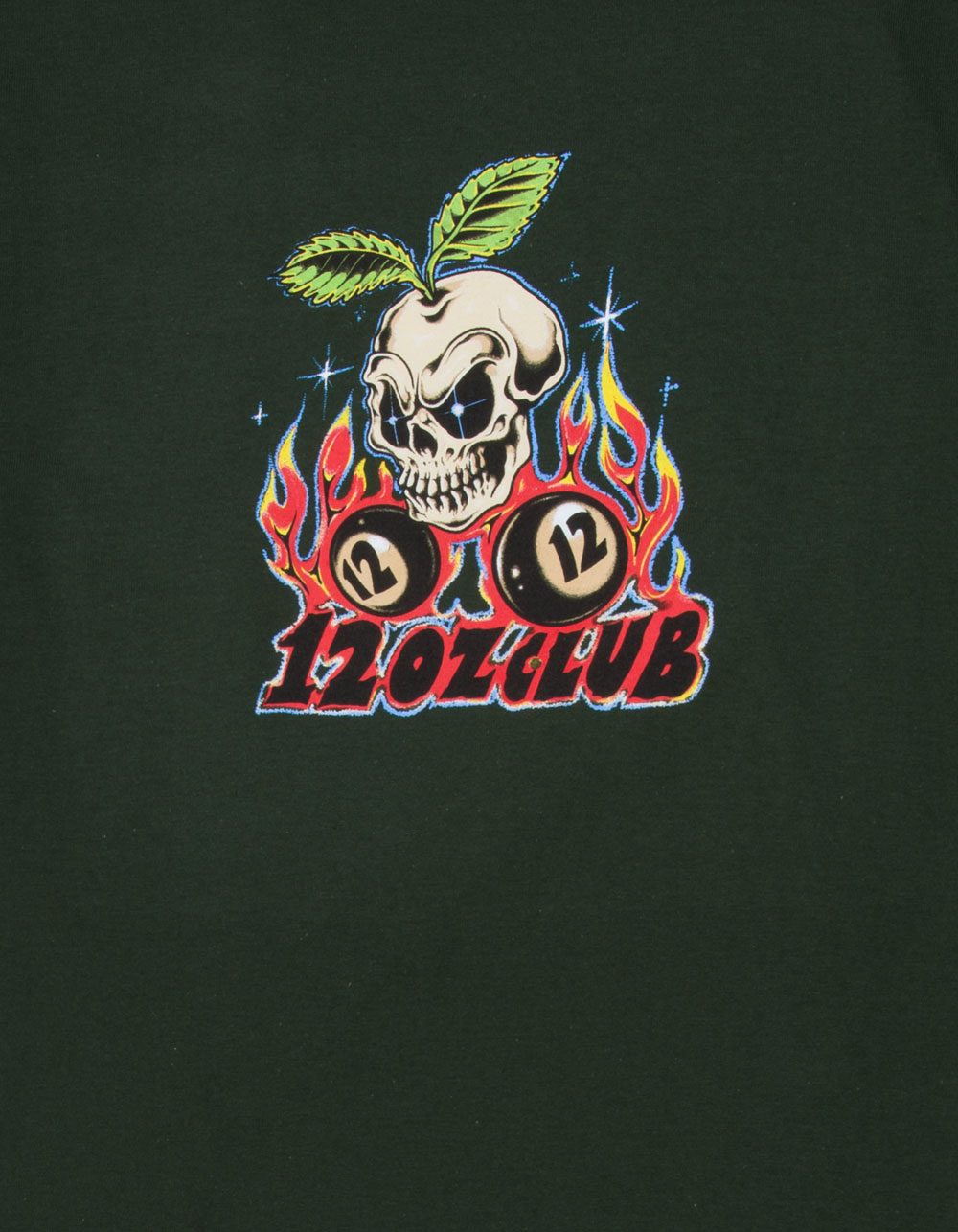 12OZ Club 12 Ball Mens Tee - FOREST