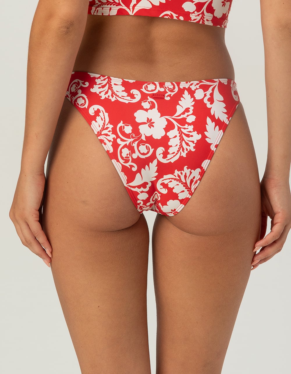 ROXY Days Of Summer High Leg Bikini Bottoms - RED