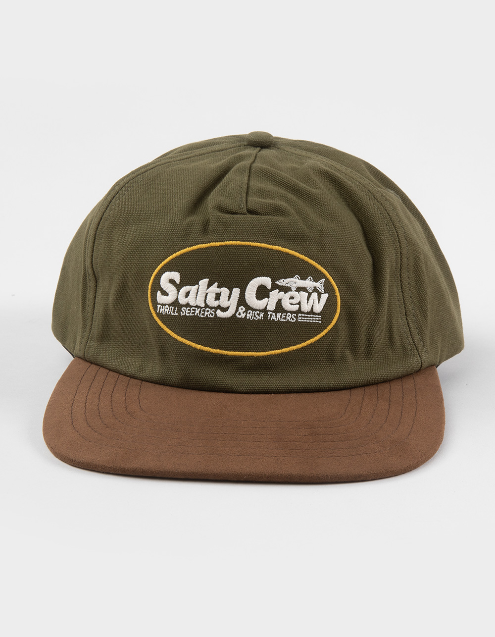 SALTY CREW Fast Track Strapback Hat - OLIVE COMBO