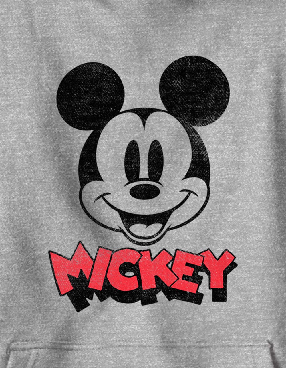 DISNEY Mickey Heads Up Unisex Kids Hoodie - HEATHER GRAY