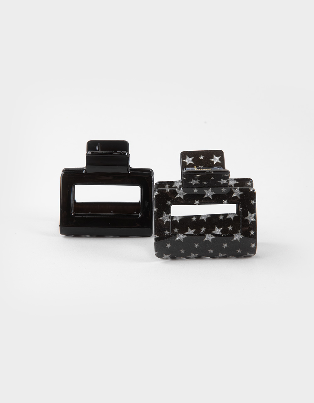 FULL TILT 2 Pack Star Claw Clip Set - BLACK