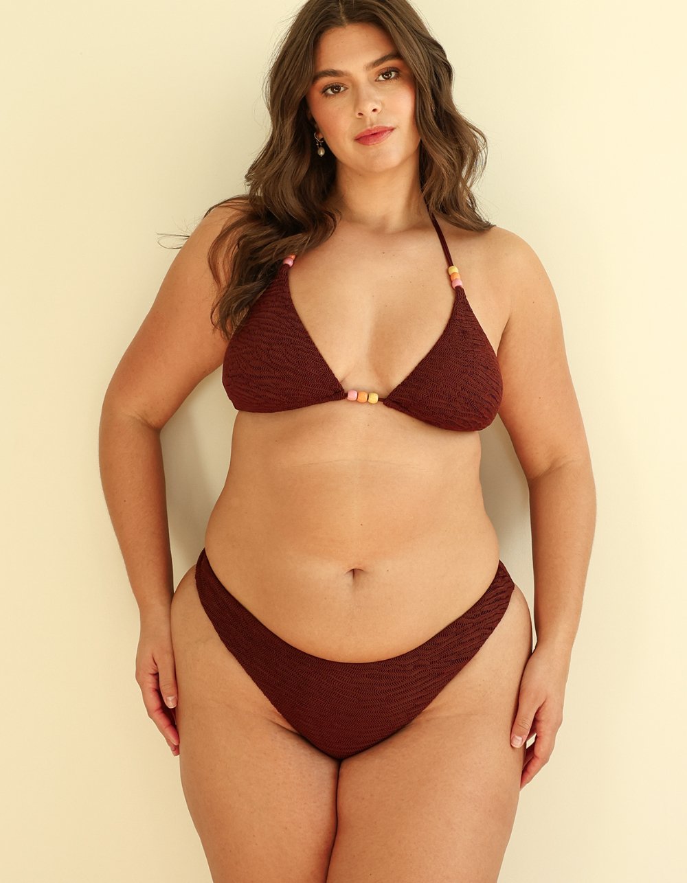 DIPPIN' DAISY'S Nocturnal Cheeky Bikini Bottom - DARK BROWN