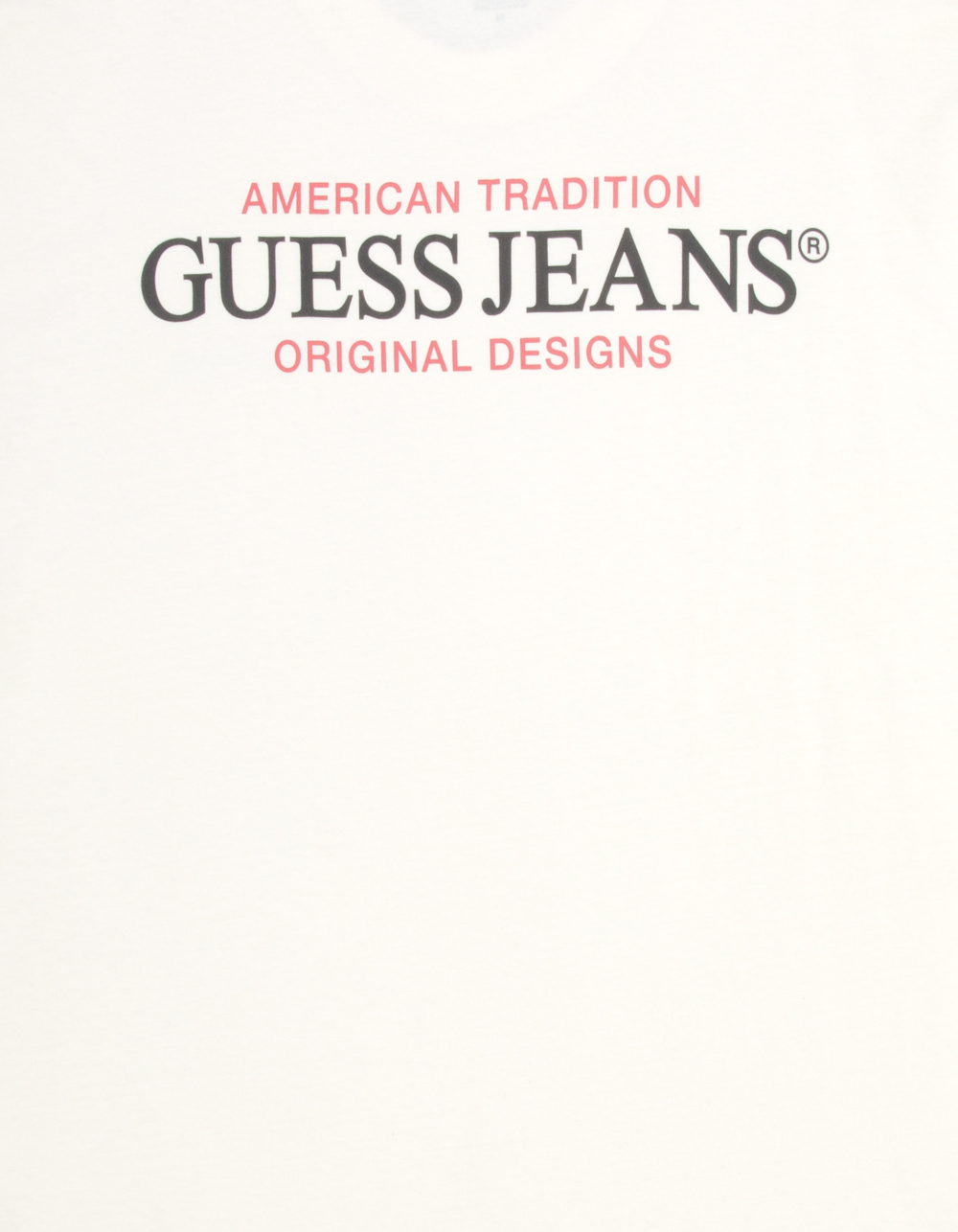 GUESS JEANS American Tradition Mens Tee - OFF WHITE