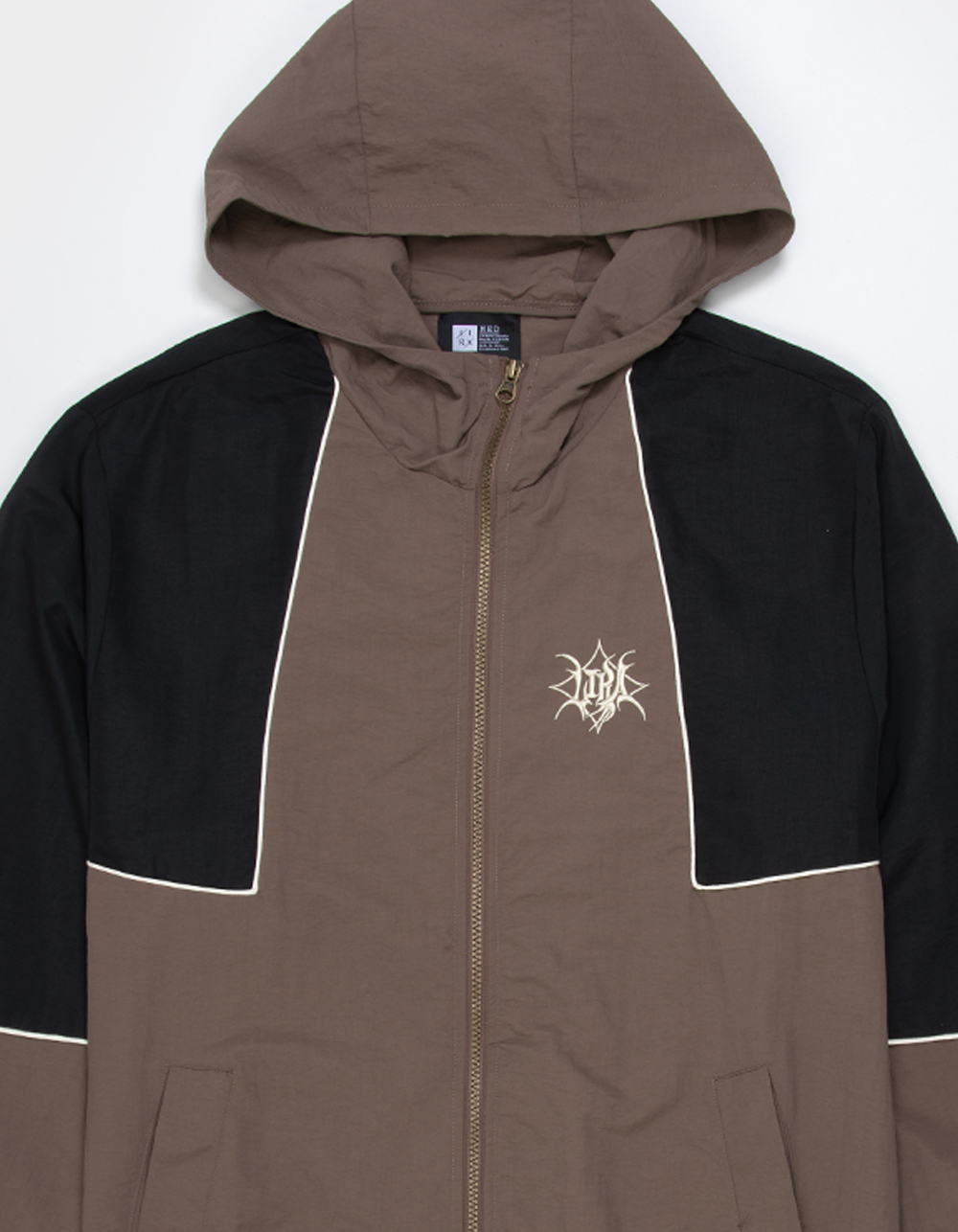 LIRA Tribe Mens Nylon Jacket - BLACK/BROWN