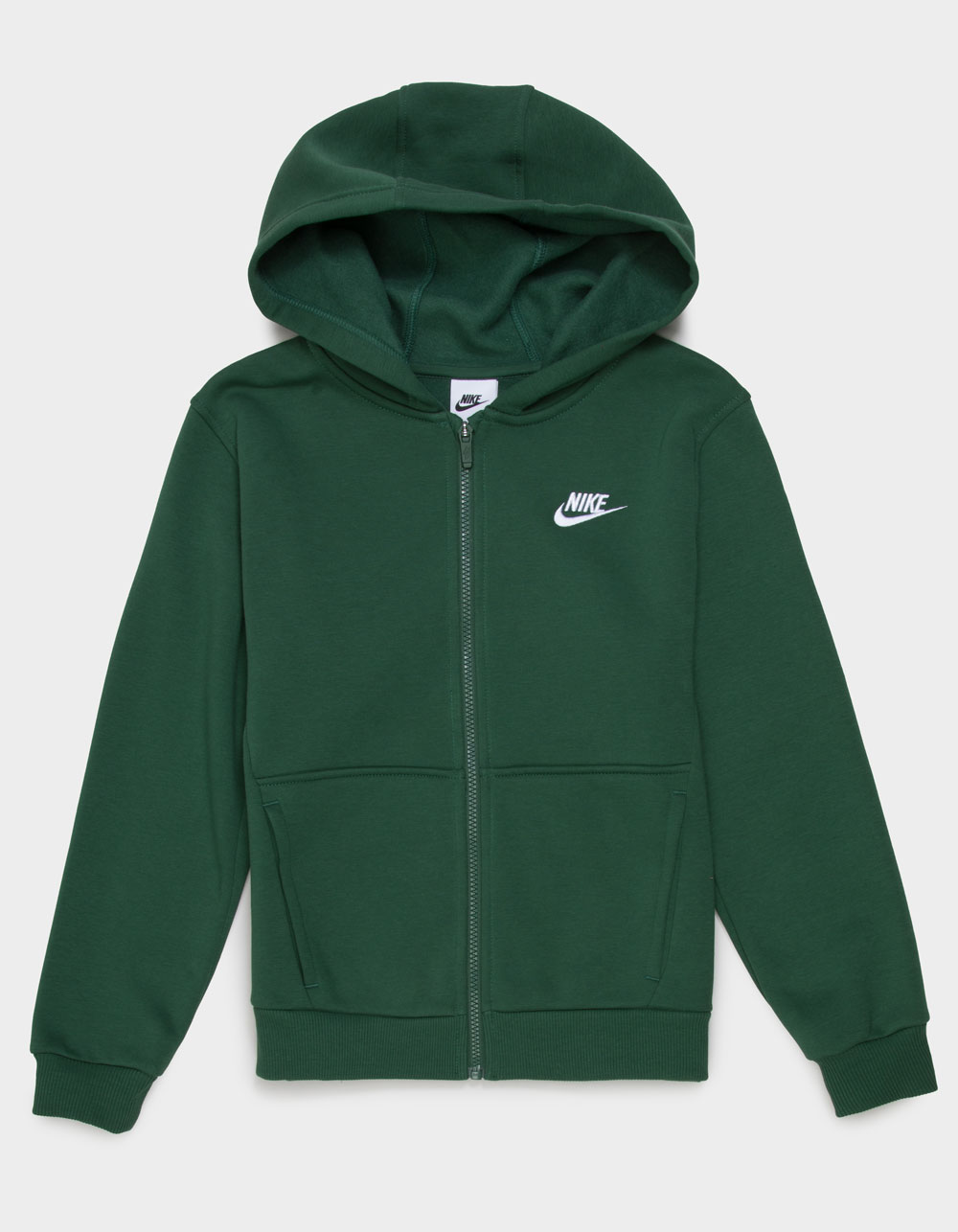 NIKE Sportswear Club Fleece Boys Zip-Up Hoodie - FOREST