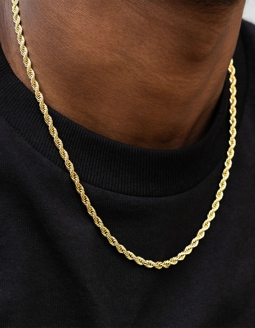 GLD 4mm Rope Chain Necklace