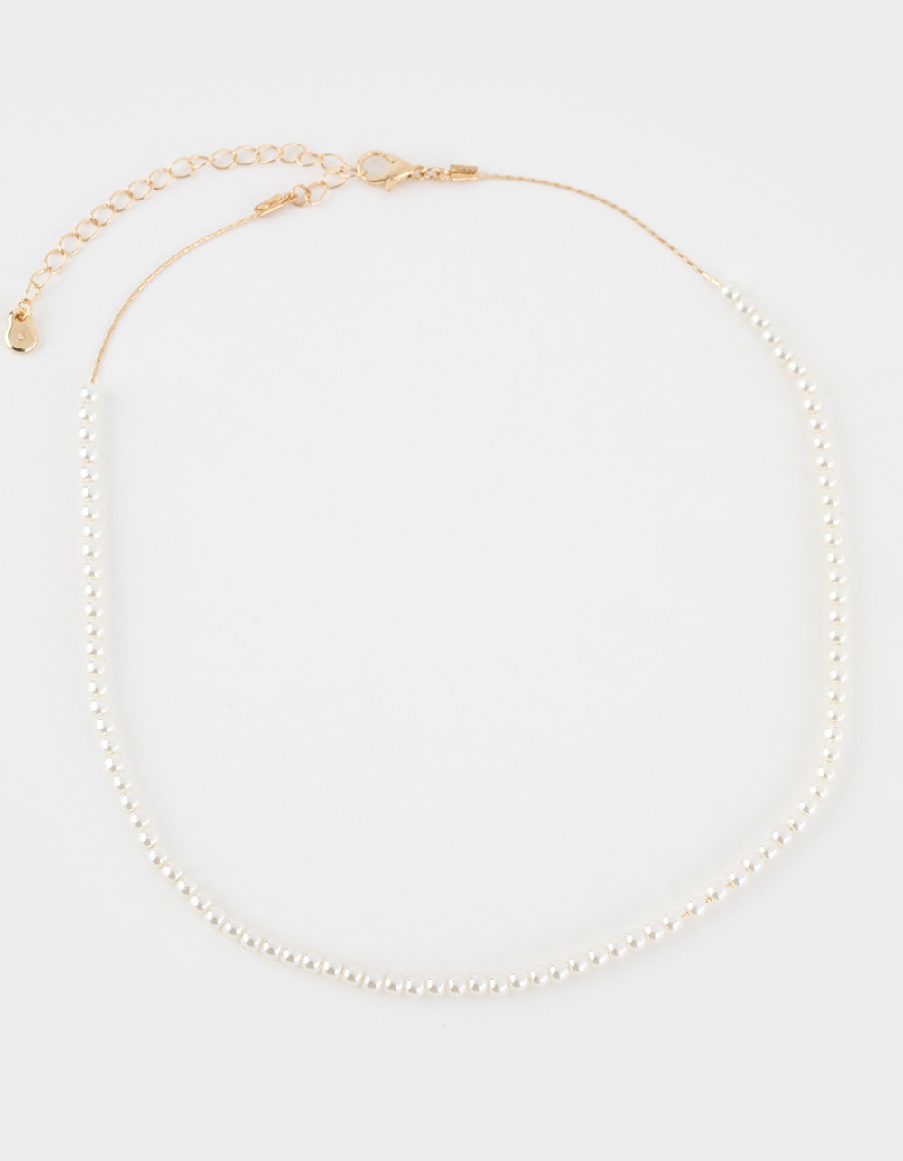 FULL TILT Layered Pearl Cross Necklace - GOLD