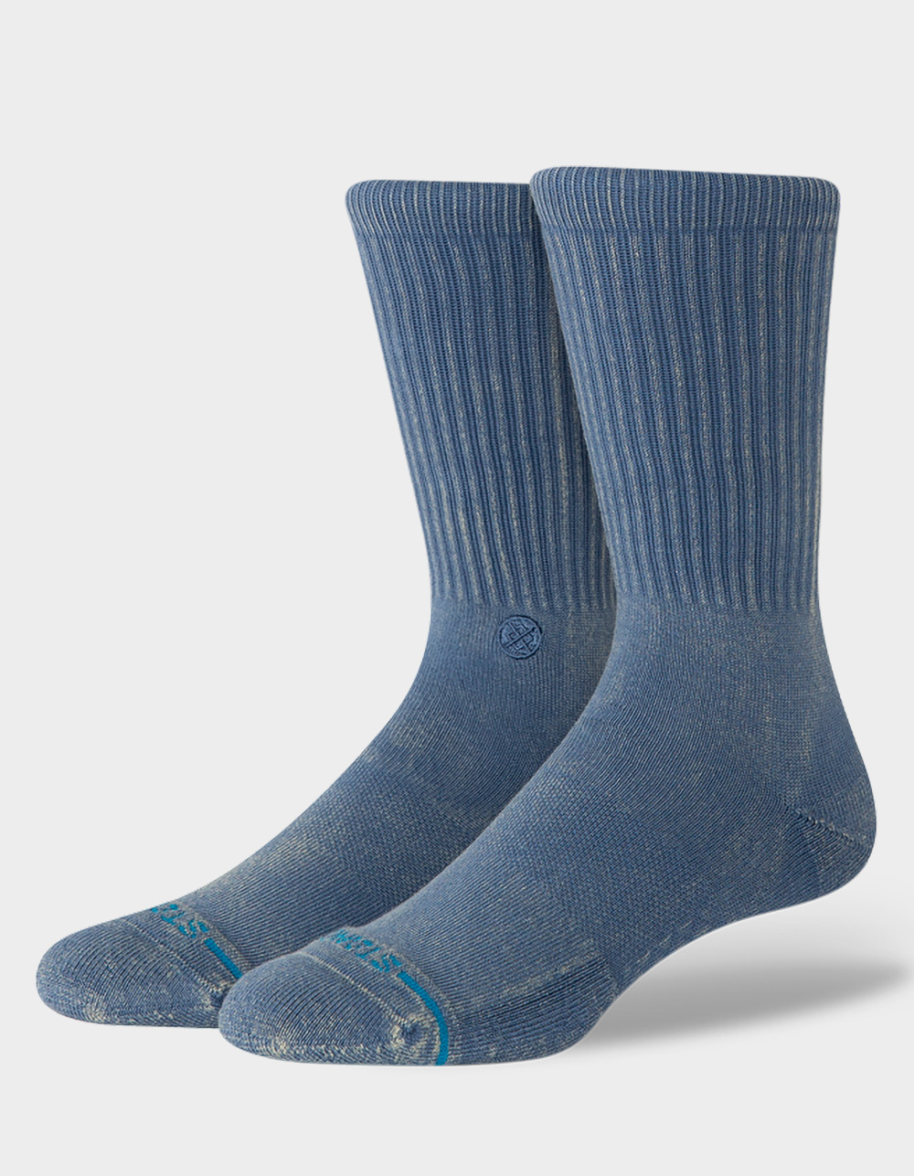 STANCE Icon Mens Dyed Crew Socks - LAKE BLUE