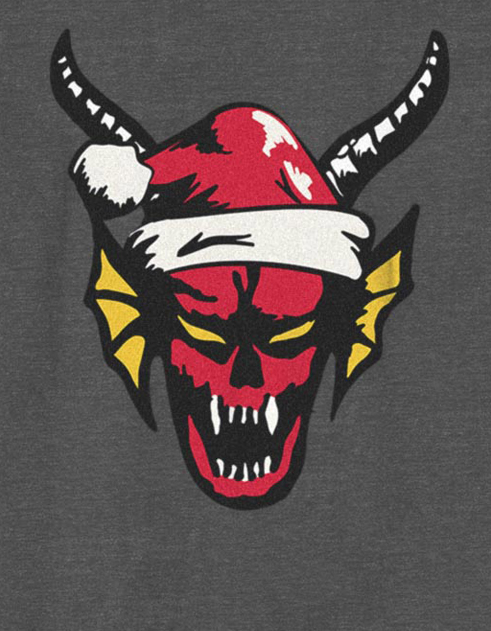 STRANGER THINGS Christmas Club Unisex Kids Tee - CHARCOAL