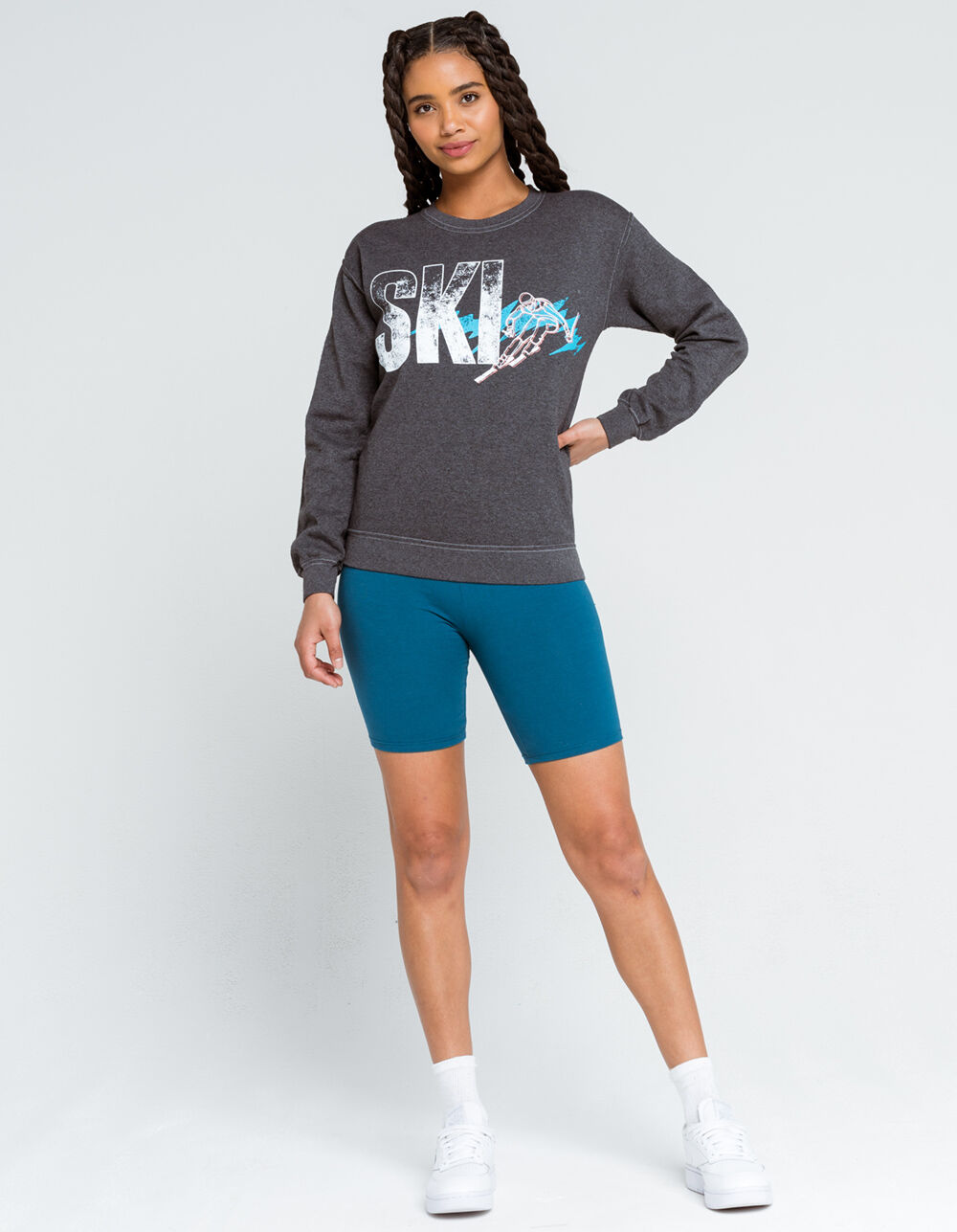 FULL TILT Ski Womens Sweatshirt - GRAY | Tillys