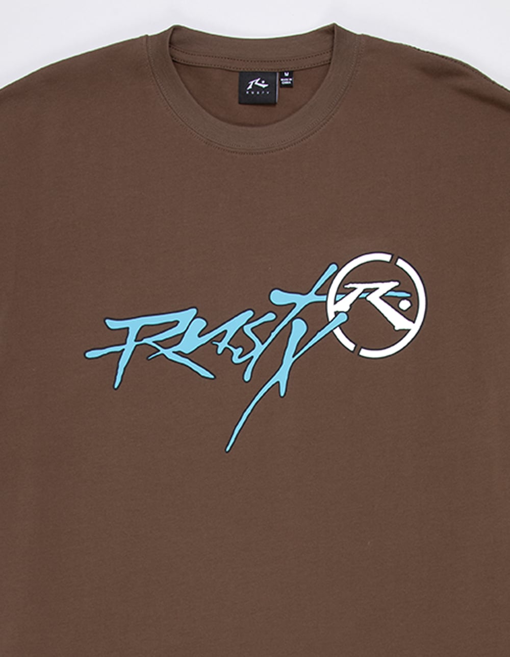 RUSTY Hoodus Mens Tee - BROWN