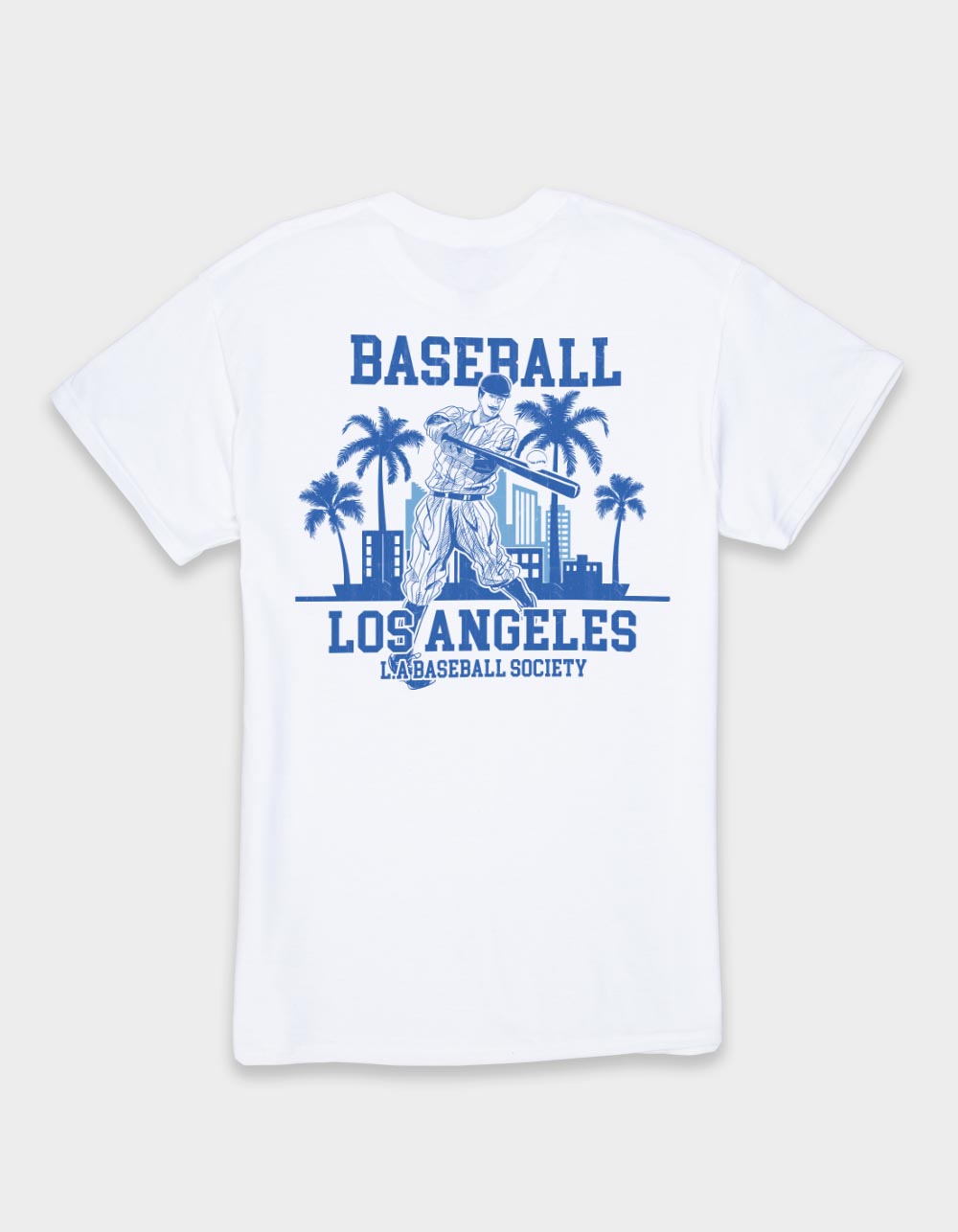 LOS ANGELES Baseball Society Unisex Tee - WHITE