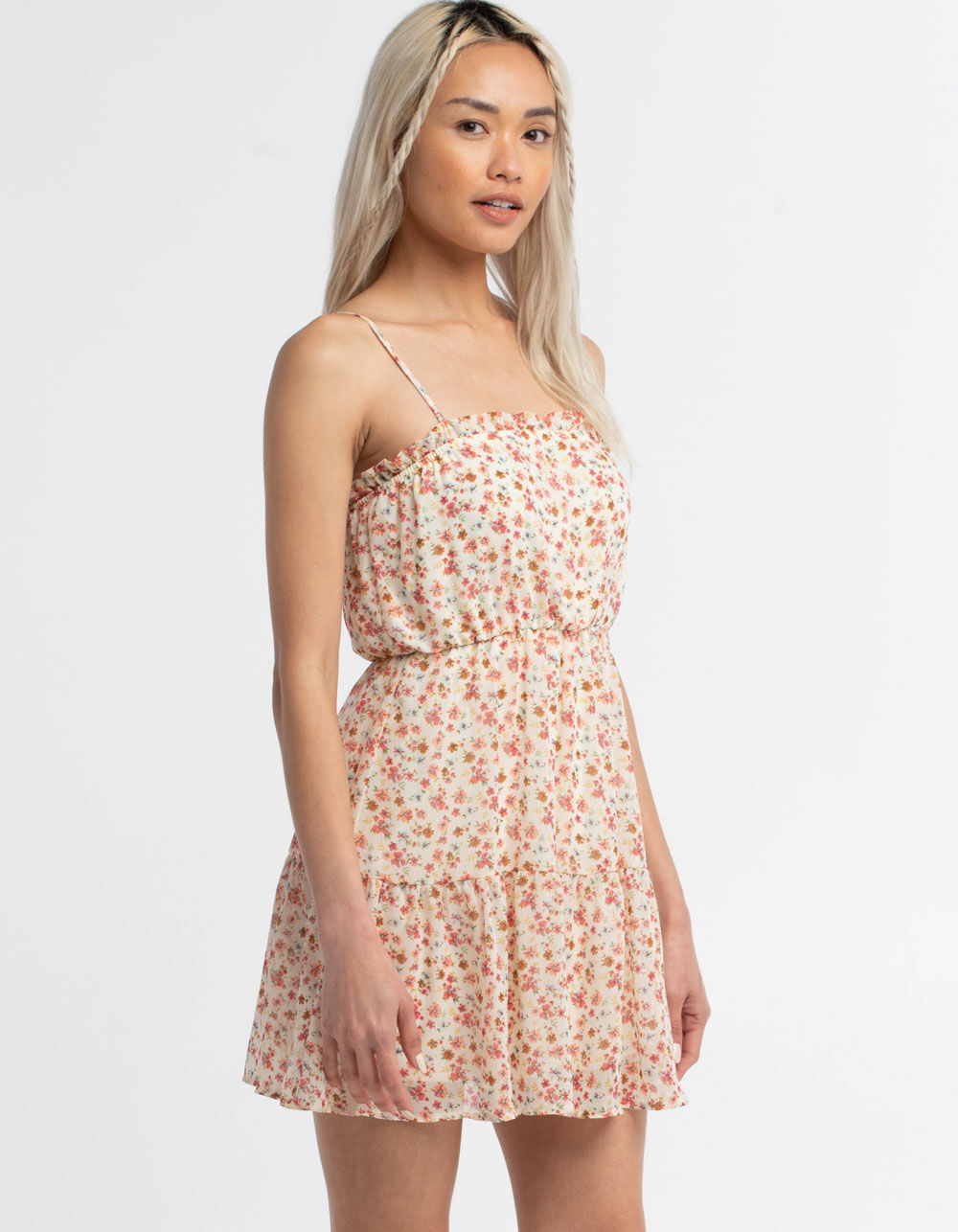 LIBERTY LOVE Ditsy Ruffle Dress - IVORY 