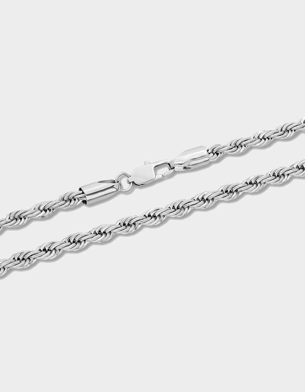 STEEL NATION Stainless Steel 5MM Rope Chain - STAINLESS