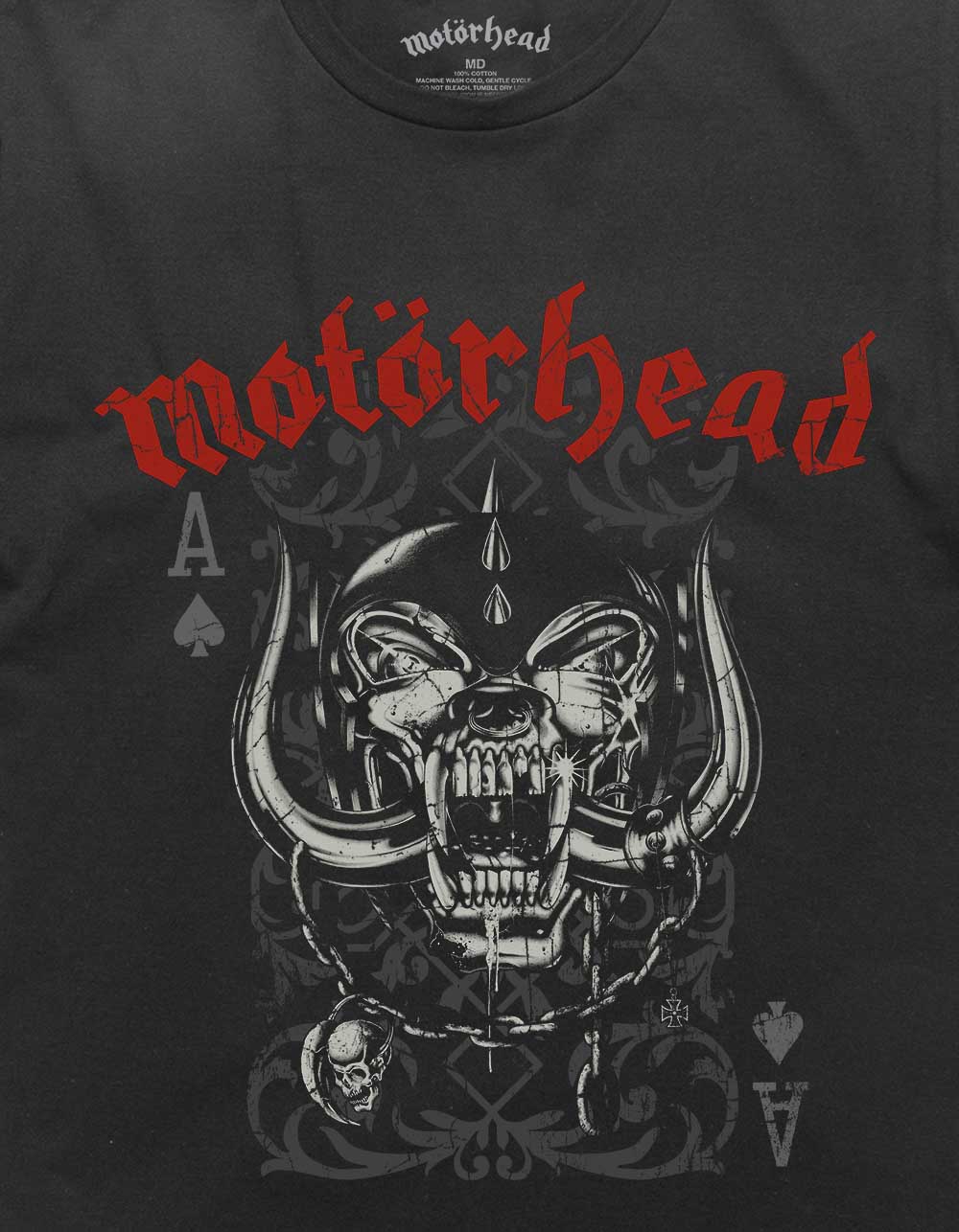 MOTÖRHEAD Playing Cards Unisex Tee - BLACK