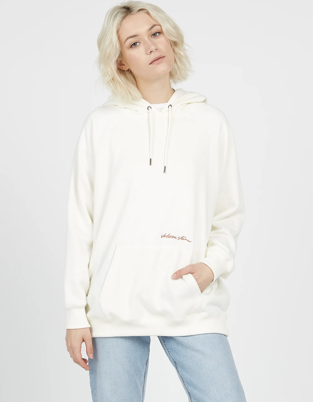 VOLCOM Truly Stoked Womens Oversized Hoodie - WHITE | Tillys
