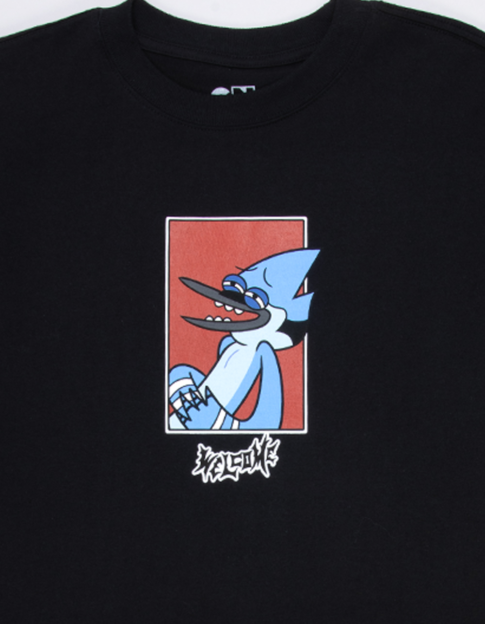 WELCOME SKATEBOARDS x Regular Show Mordecai Mens Tee - BLACK