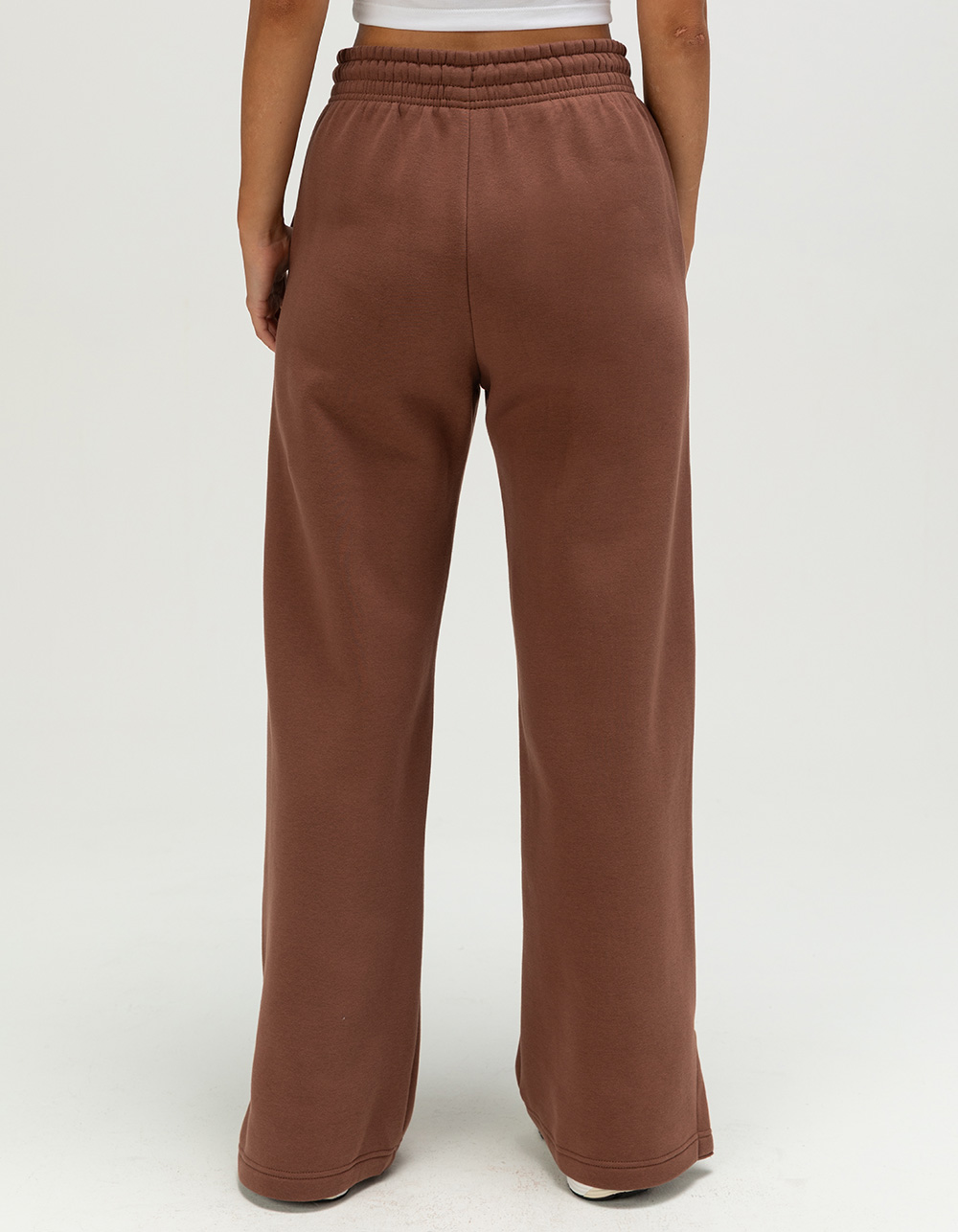 NIKE Sportswear Phoenix Fleece Womens Wide Leg Pants - BROWN