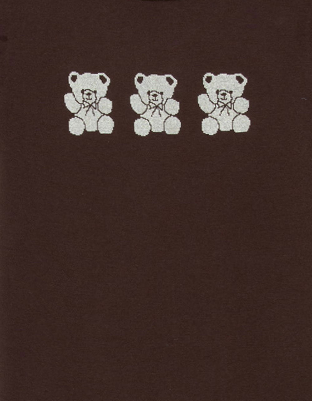 FULL TILT 3 Bear Girls Tee - BROWN