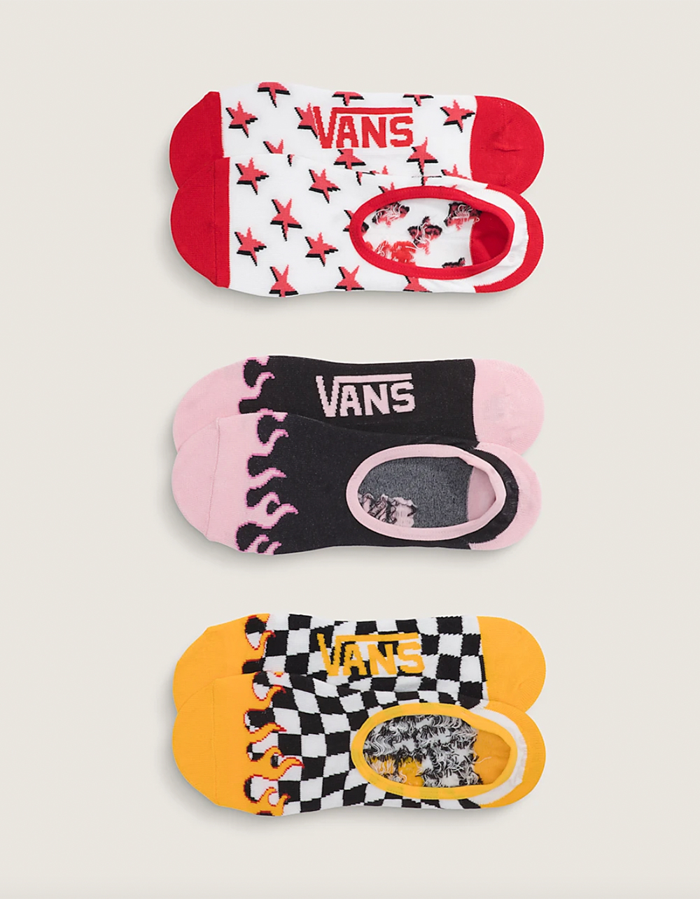 VANS Printed 3 Pack Womens Canoodle Socks - MULTI