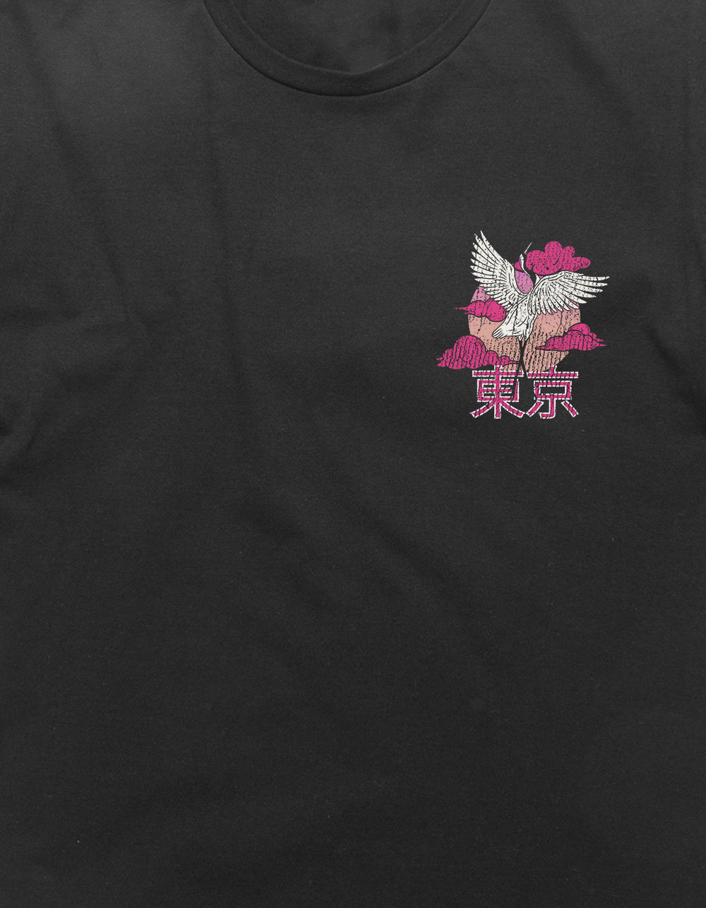 TOKYO Great Crane Unisex Tee - BLACK