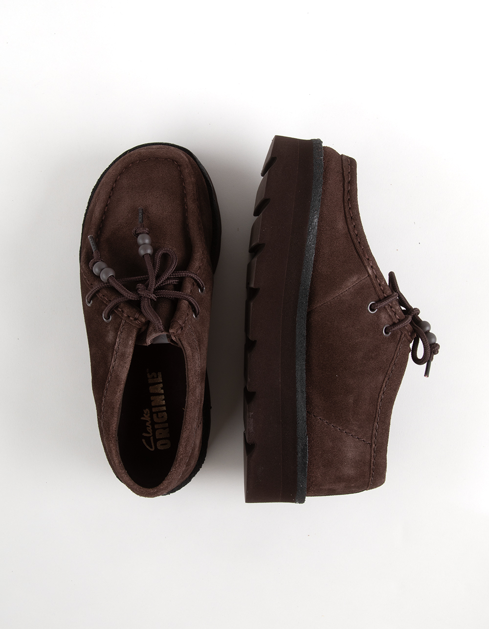 CLARKS Meare Walla Womens Shoes - CHOCOLATE