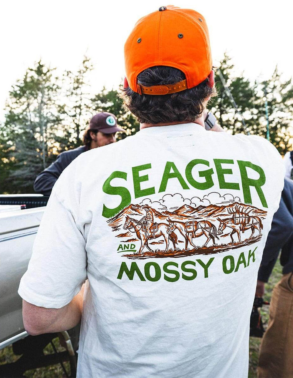 SEAGER x Mossy Oak Pack Out Mens Tee - OFF WHITE