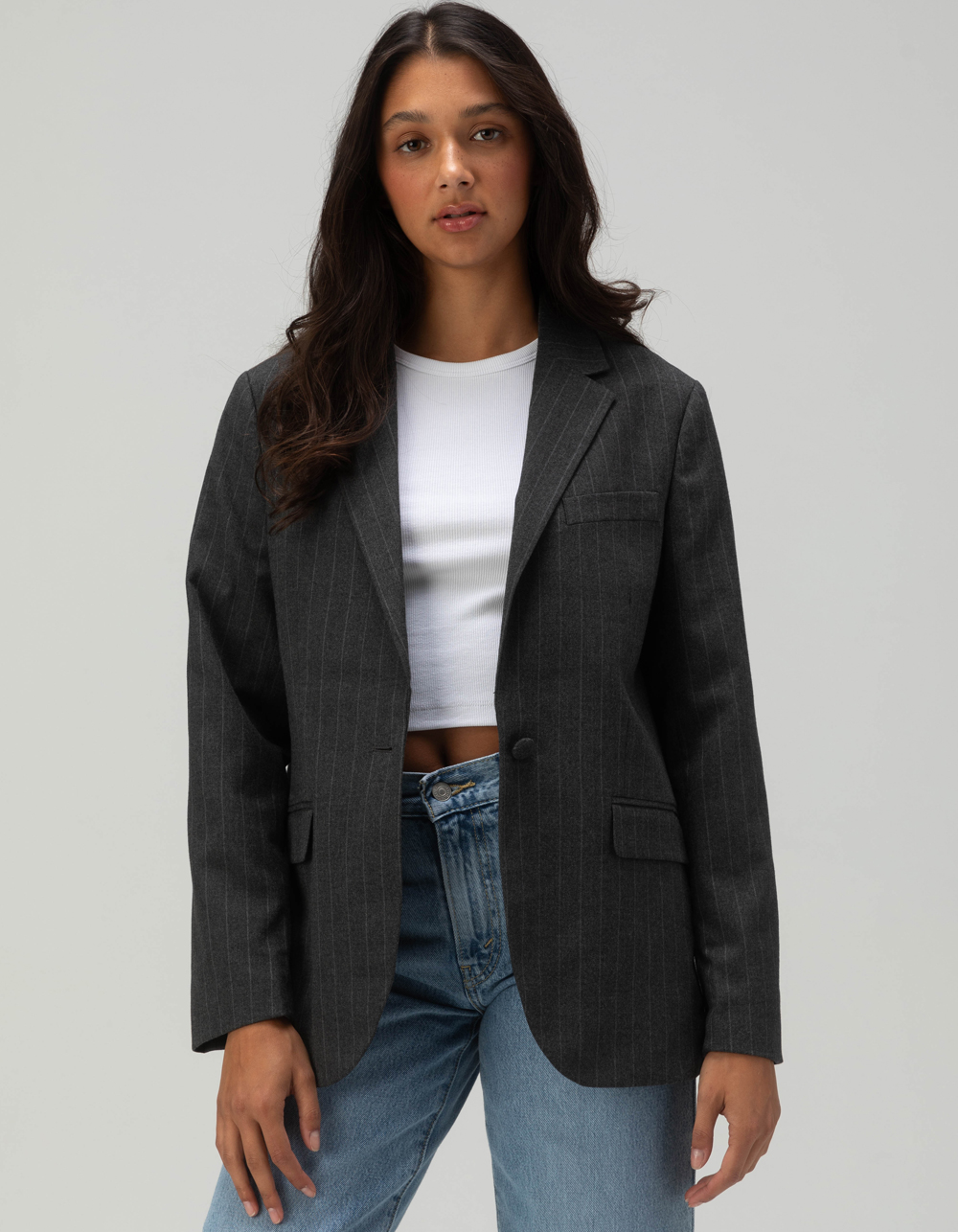 JJXX Ana Mary Womens Blazer - DARK GRAY