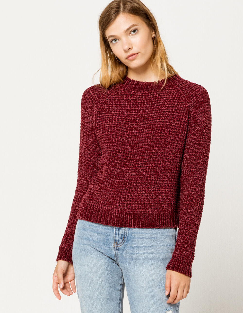 COCO & JAIMESON Chenille Womens Sweater image number 0